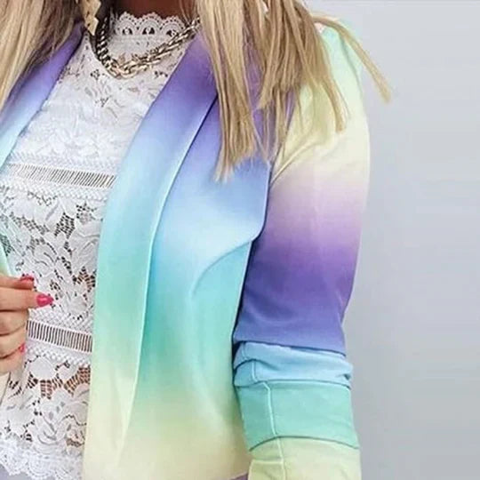 Thanea | kvinners langermet tie dye blazer