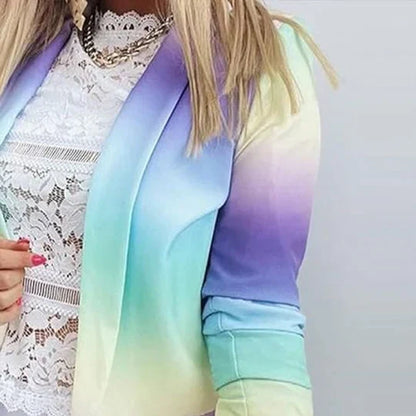 Thanea | kvinners langermet tie dye blazer